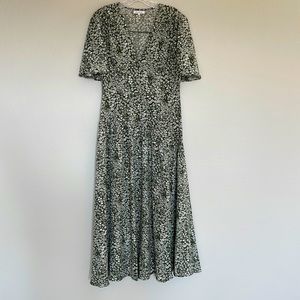 Crescent floral maxi dress